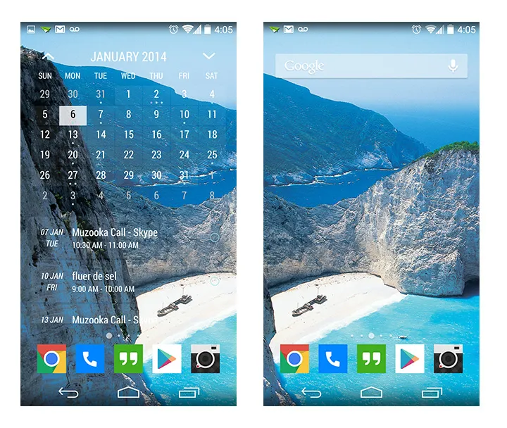 homescreens